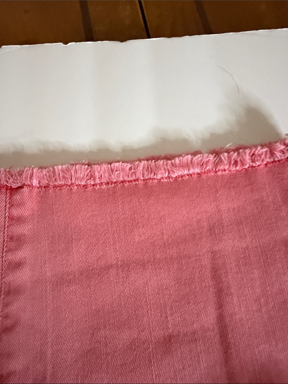 Chico's Coral Pink Cropped Straight Jeans - Picture 8 of 8